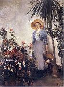 Olga Boznanska In the orangery oil on canvas